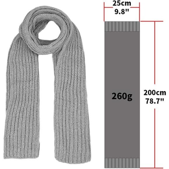 KRATARC Cold Winter Women Warm Scarf Beanie Hat Set Knitted Fleece Girls Pompom main image 4
